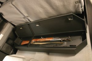 Toyota Tundra Underseat Storage Box - Rear - Tuffy Products - Lockbox - Black - `07-`22